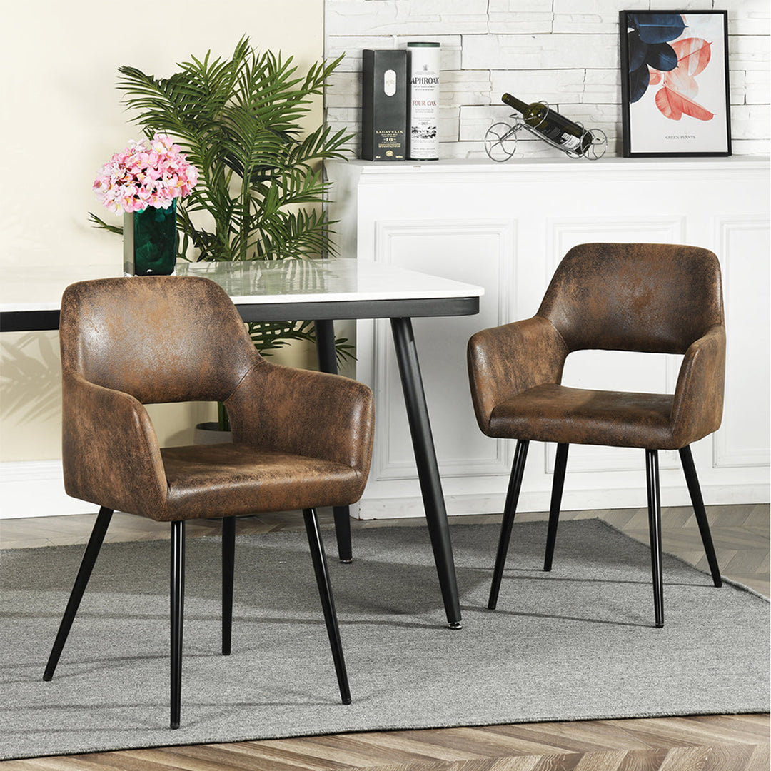 Cromwell Scandinavian Fabric Dining Chairs (Set of 2)
