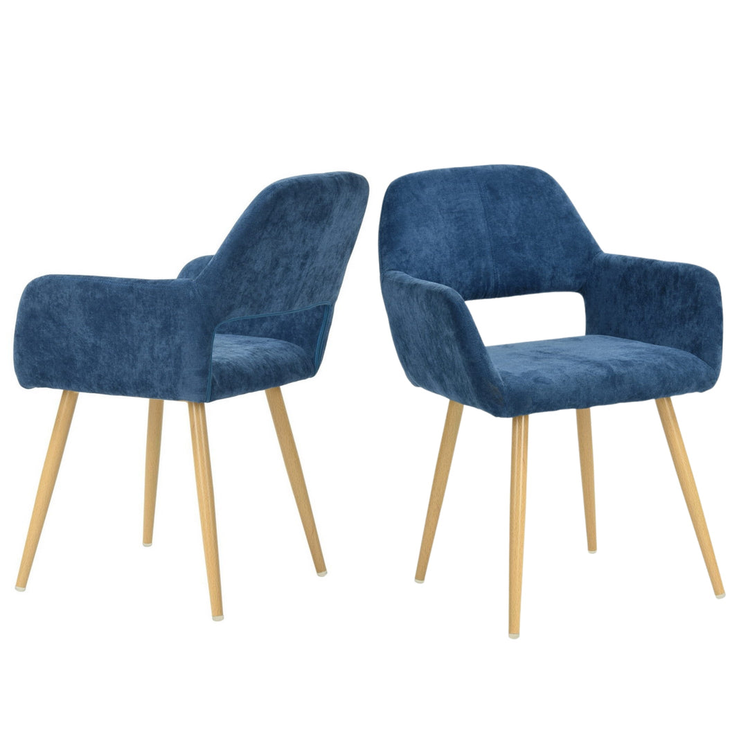 Cromwell Scandinavian Fabric Dining Chairs (Set of 2)- HOMY CASA