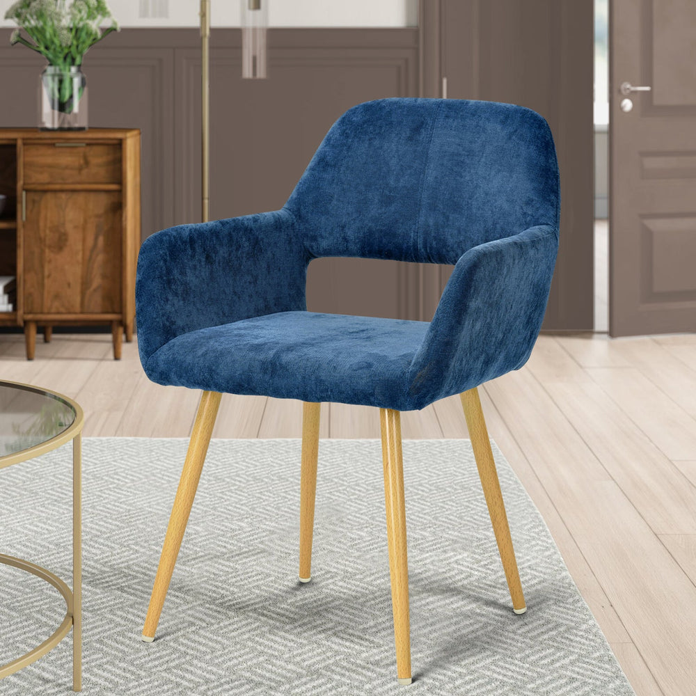 Cromwell Scandinavian Fabric Dining Chairs (Set of 2)- HOMY CASA