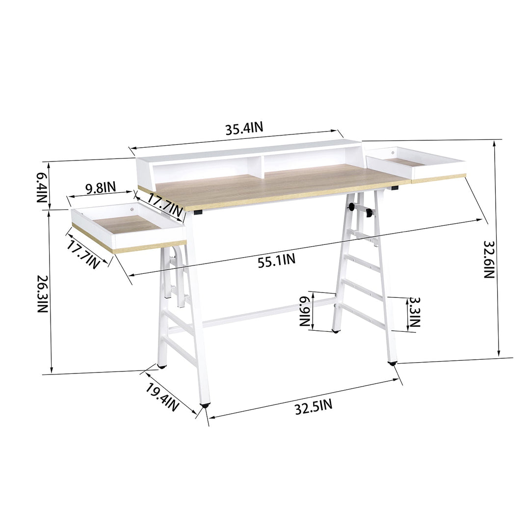 Eiddie Height adjustable working Desk