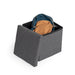 grey folding ottoman with storage-versatile design for seating or organizing essentials in any room