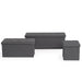 grey folding ottoman with storage-versatile design for seating or organizing essentials in any room