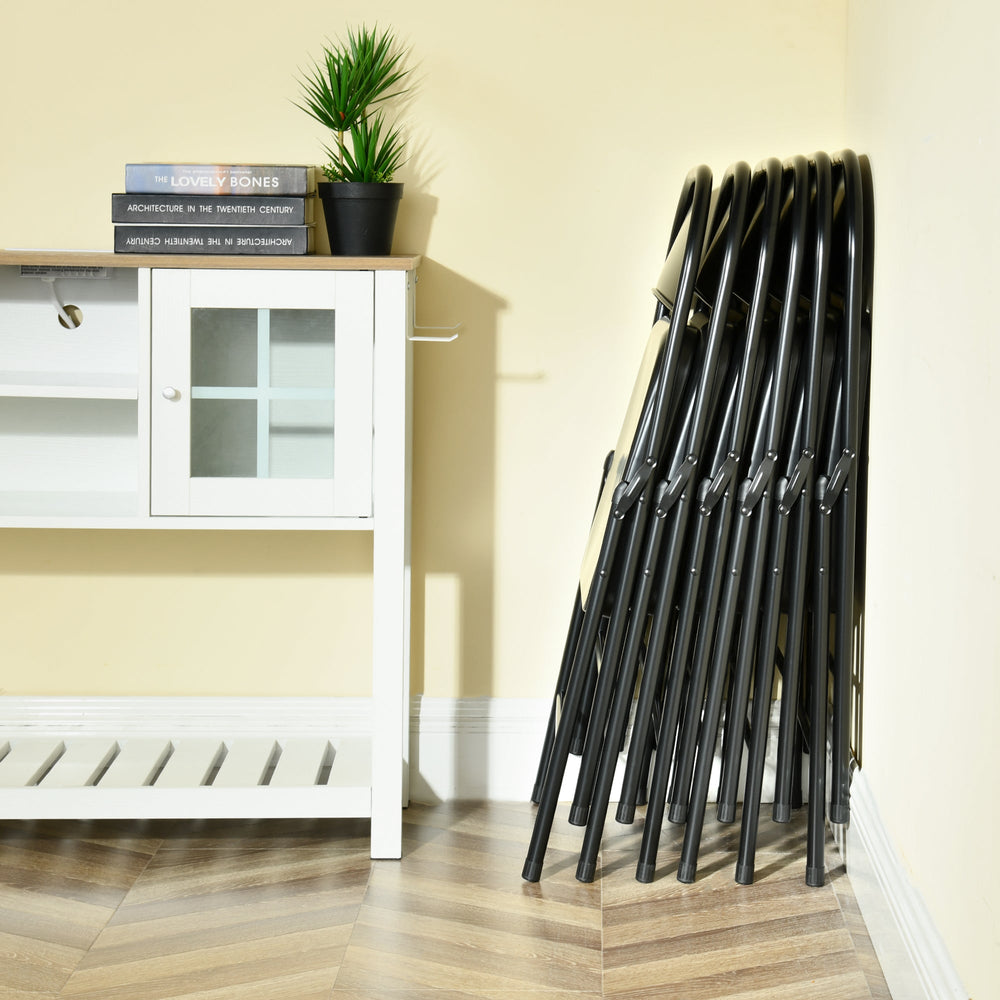 Fair Black metal Folding Chairs-HOMY CASA