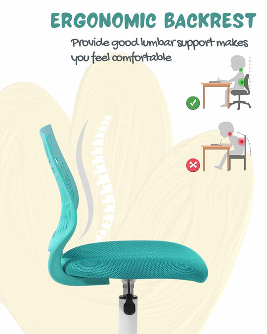 Favorsa Ergonomic Study Chair, Adjustable, Skeleton Backrest