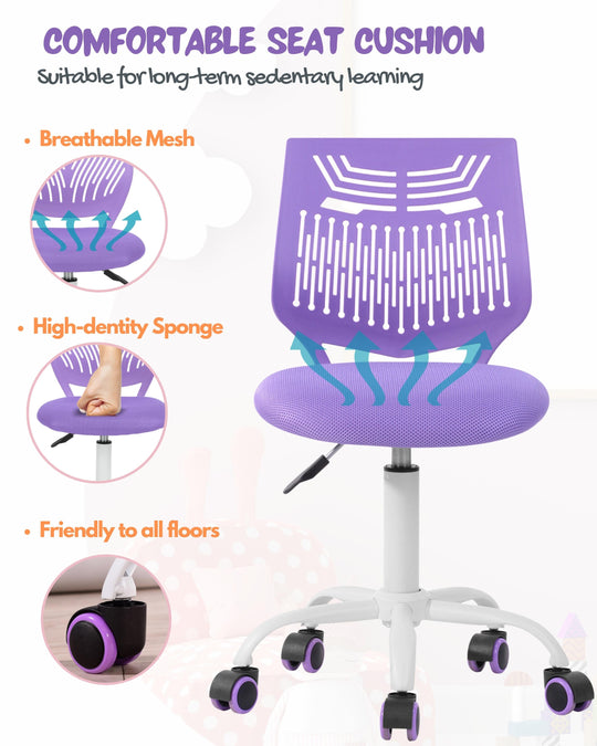 Favorsa Ergonomic Study Chair, Adjustable, Skeleton Backrest