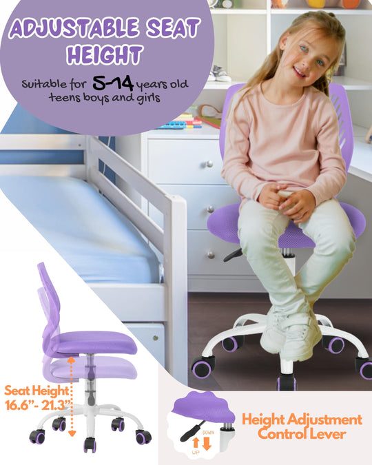 Favorsa Ergonomic Study Chair, Adjustable, Skeleton Backrest