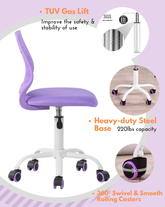 Favorsa Ergonomic Study Chair, Adjustable, Skeleton Backrest