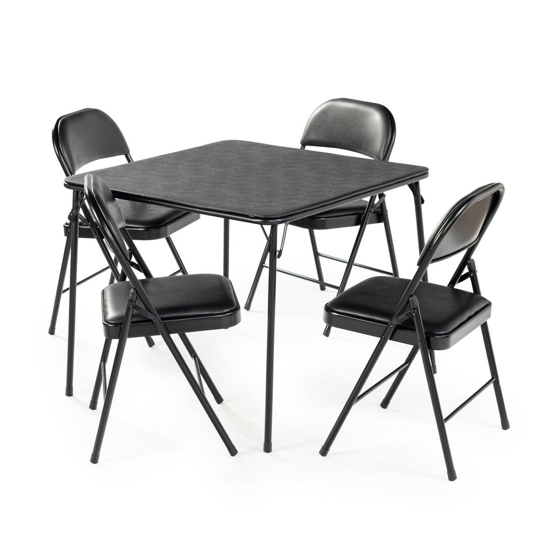 Fren Folding Black Table for Dining and Work-HOMY CASA