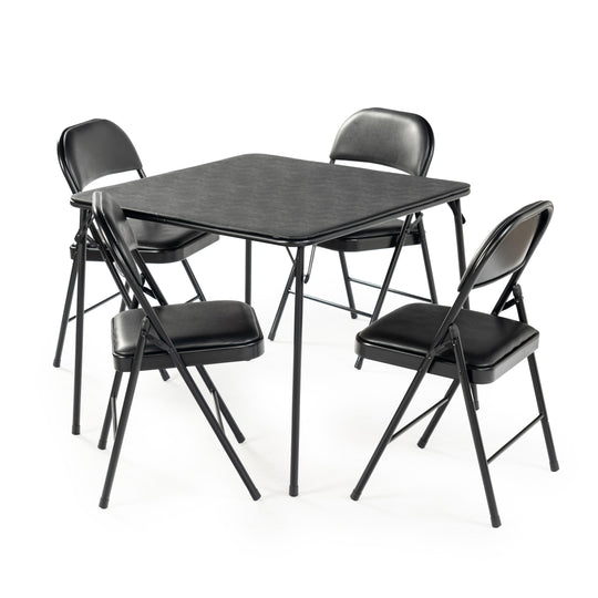 Fren Folding Black Table for Dining and Work-HOMY CASA
