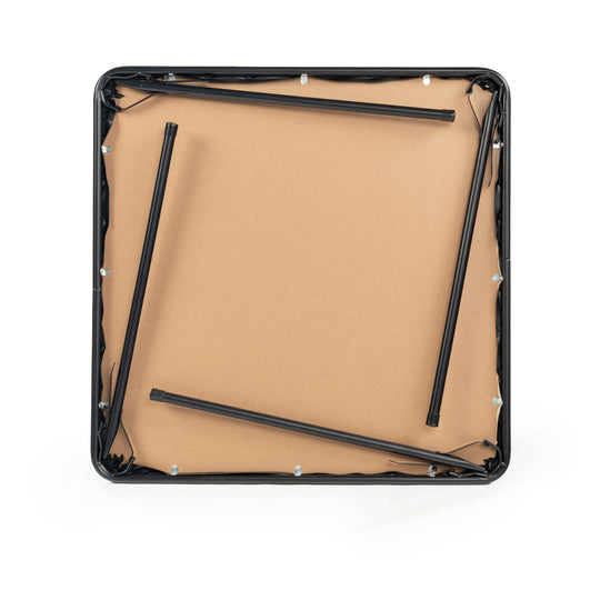 Fren Folding Black Table for Dining and Work-HOMY CASA