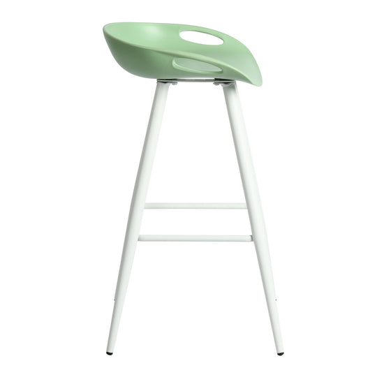 Fiyan Modern Metal Leg Barstoo with Plastic seat
