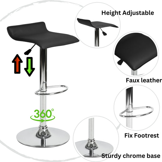 Flanagan Height Adjustable Bar Stool