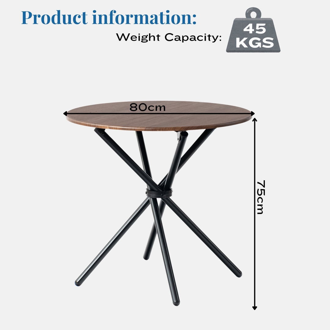 Fontana Round Dining Table, Modern Design for Small Spaces