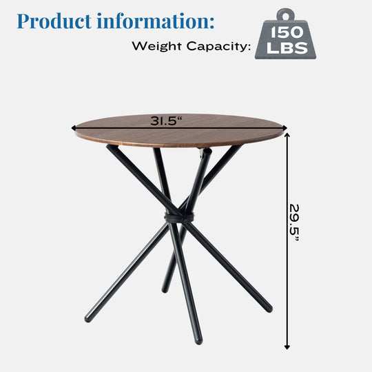 Fontana Round Dining Table, Modern Design for Small Spaces