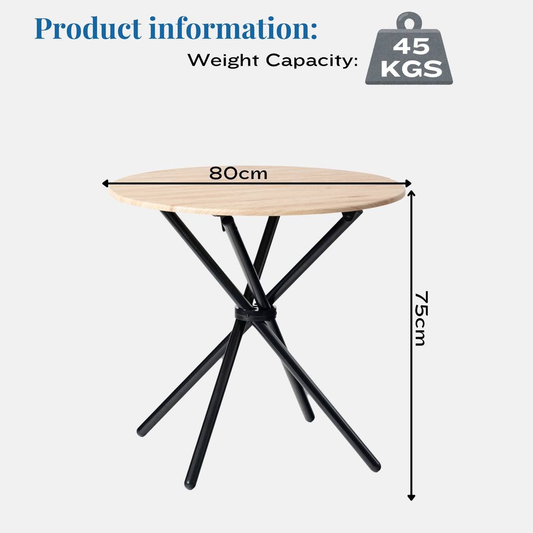 Fontana Round Dining Table, Modern Design for Small Spaces