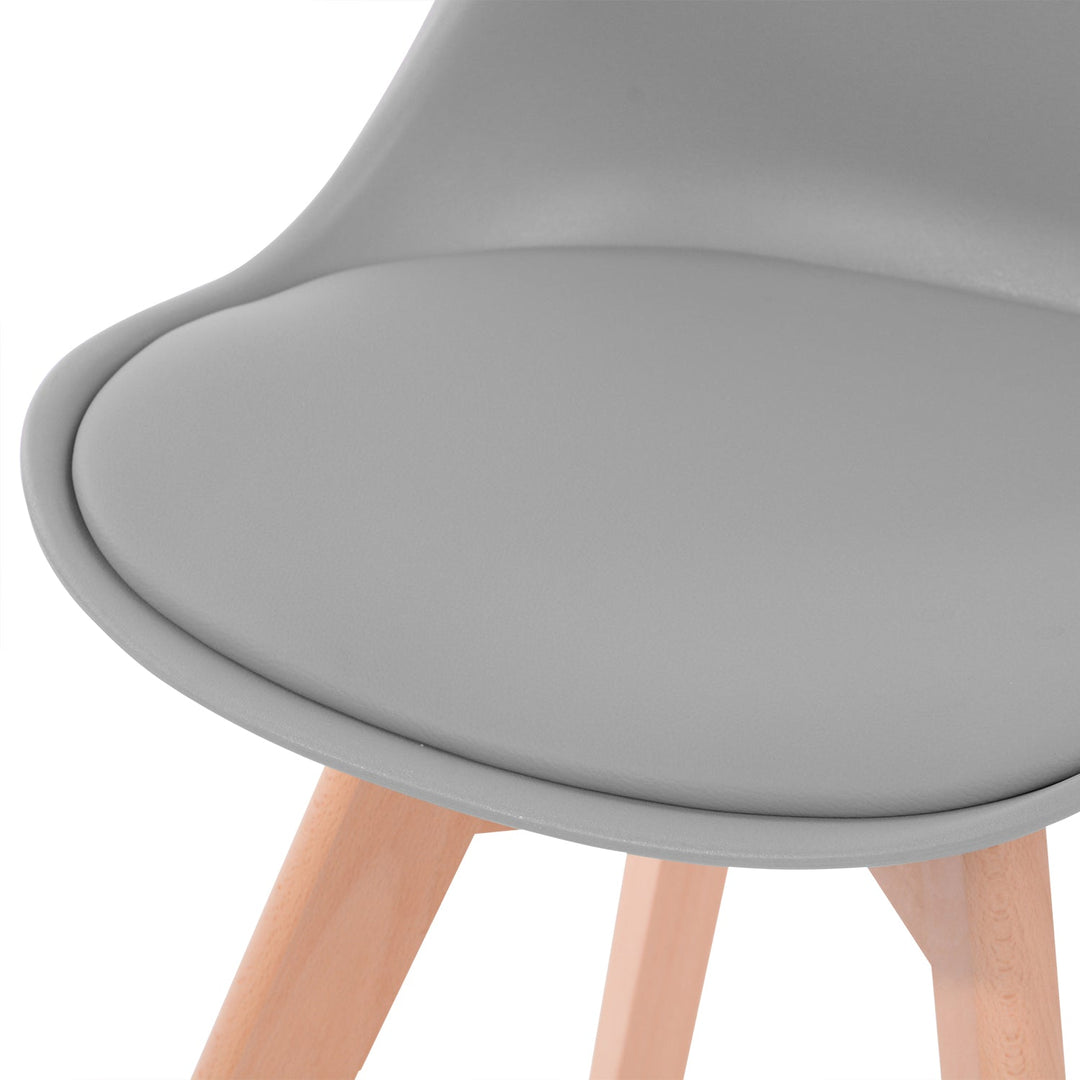 HomyCasa Set of 4 Ergonomic Backrest Upholstered Dining Chair FRANKFURT - HomyCasa