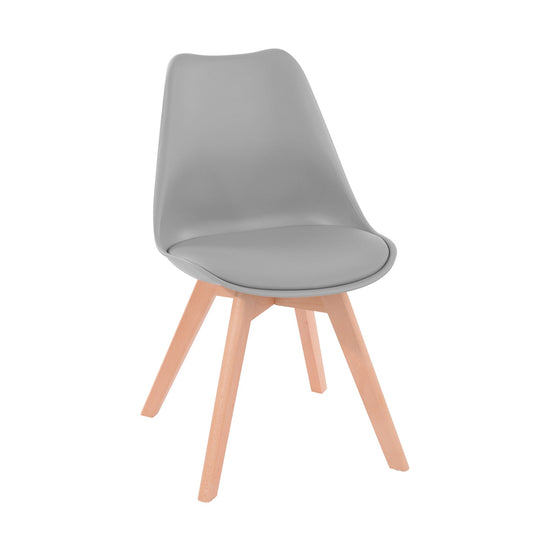 HomyCasa Set of 4 Ergonomic Backrest Upholstered Dining Chair FRANKFURT - HomyCasa
