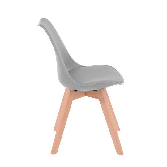 HomyCasa Set of 4 Ergonomic Backrest Upholstered Dining Chair FRANKFURT - HomyCasa