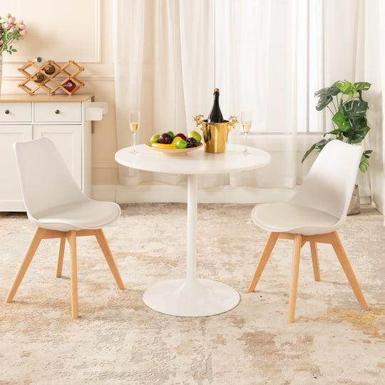 HomyCasa Set of 6 Ergonomic Backrest Upholstered Dining Chair FRANKFURT - HomyCasa