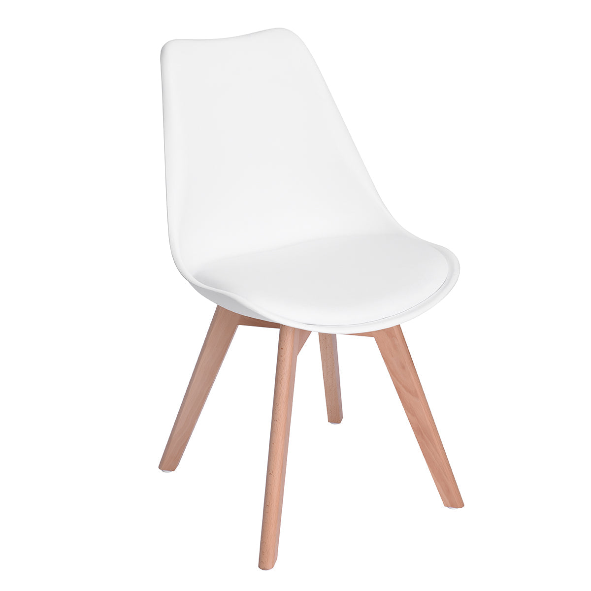 Frankfurt Plastic Backrest Upholstered Dining Chair-HOMY CASA