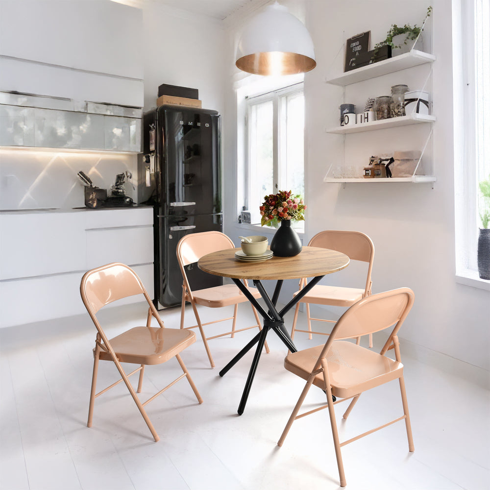 Frieda Stylish metal Foldable Chairs , Perfect For Dining & Events-HOMY CASA