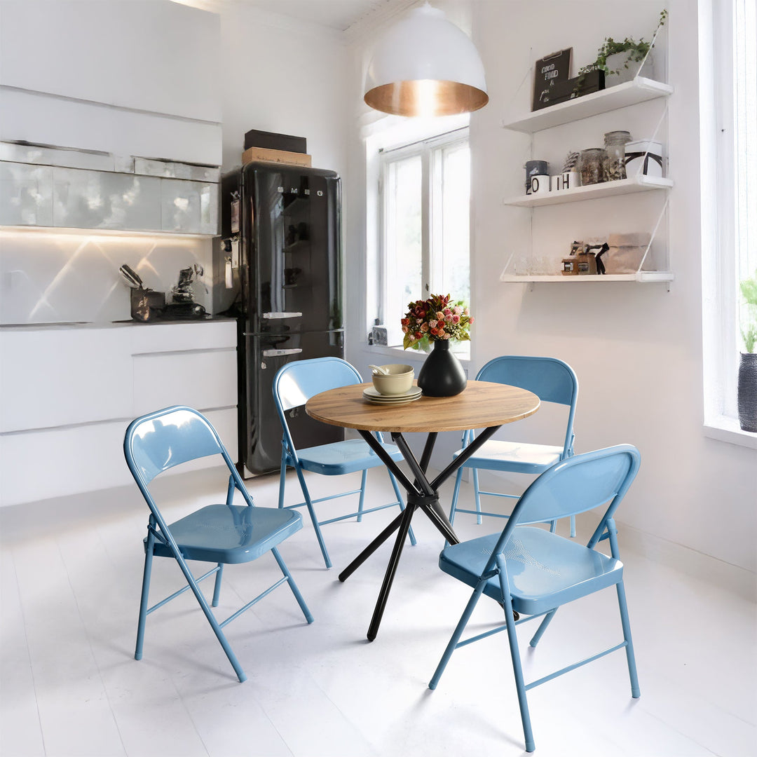 Frieda Stylish metal Foldable Chairs , Perfect For Dining & Events-HOMY CASA