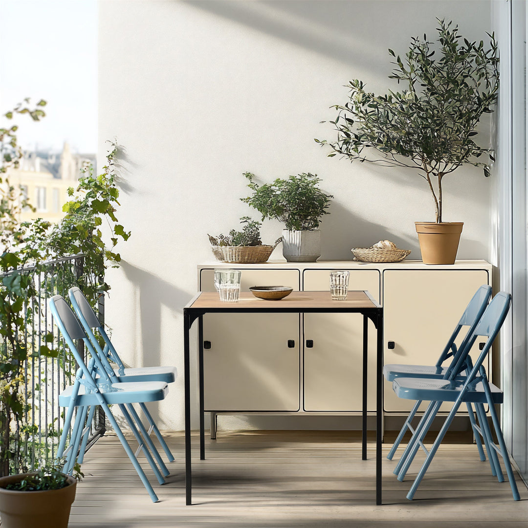 Frieda Stylish metal Foldable Chairs , Perfect For Dining & Events-HOMY CASA