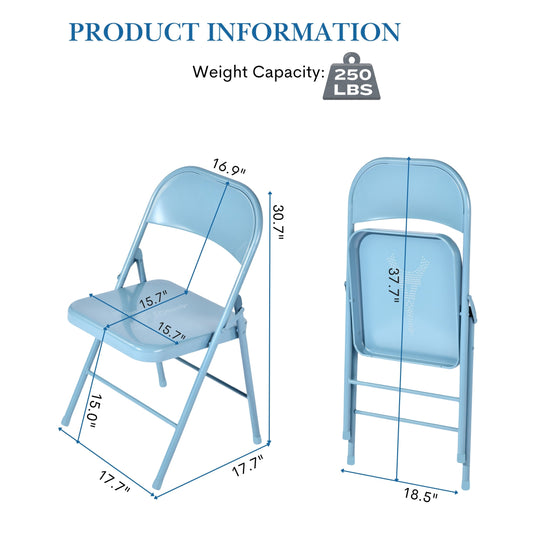 Frieda Stylish metal Foldable Chairs , Perfect For Dining & Events-HOMY CASA