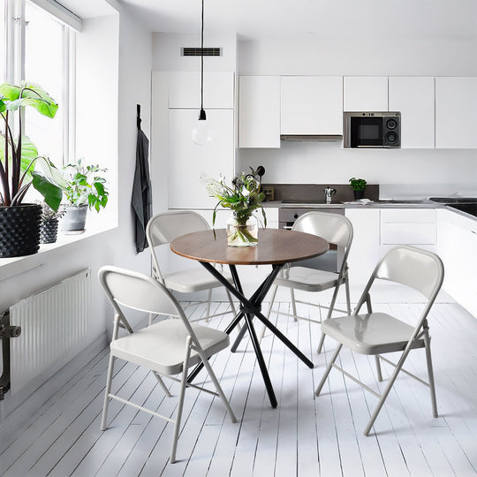 Frieda Stylish metal Foldable Chairs , Perfect For Dining & Events-HOMY CASA