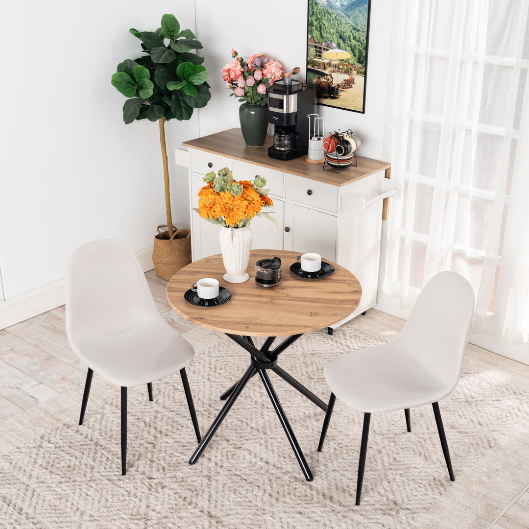 Fontana Round Dining Table, Modern Design for Small Spaces