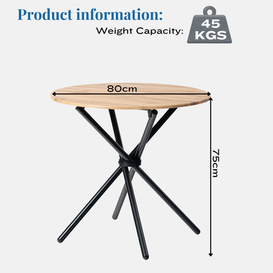 Fontana Round Dining Table, Modern Design for Small Spaces