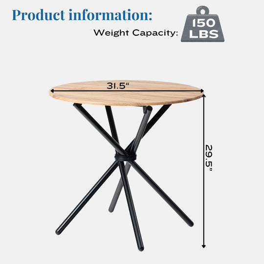 Fontana Round Dining Table, Modern Design for Small Spaces