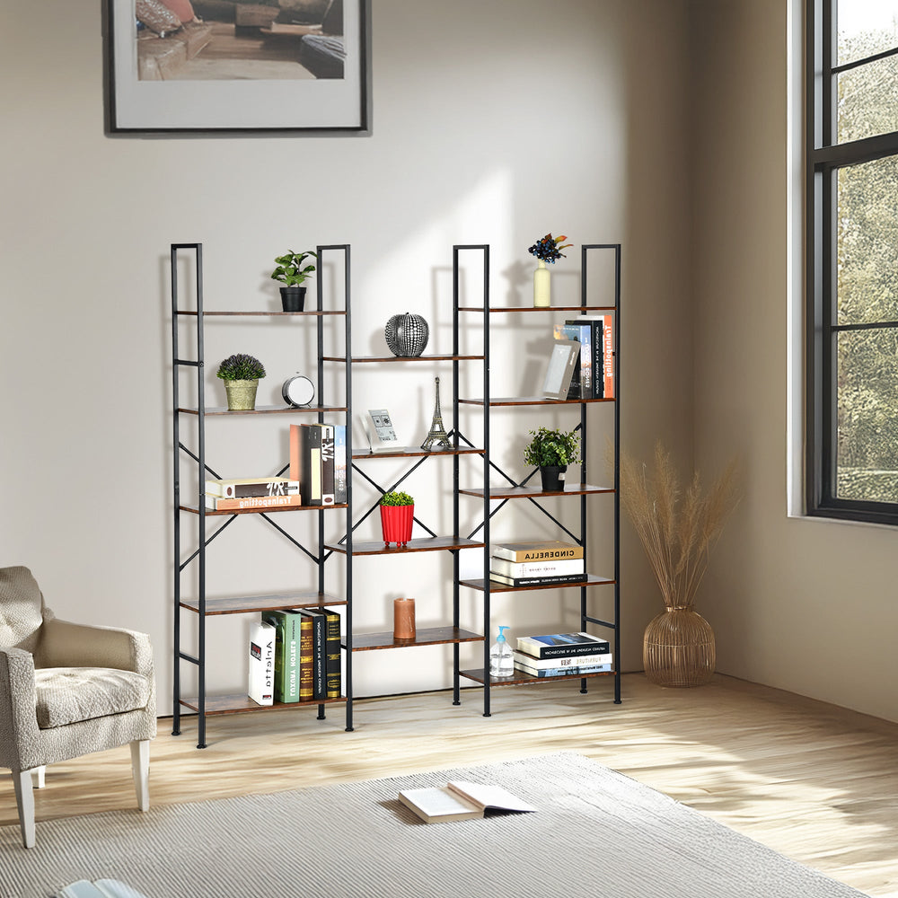 multi-purpose storage shelf – 4-tier freestanding rack for home or office