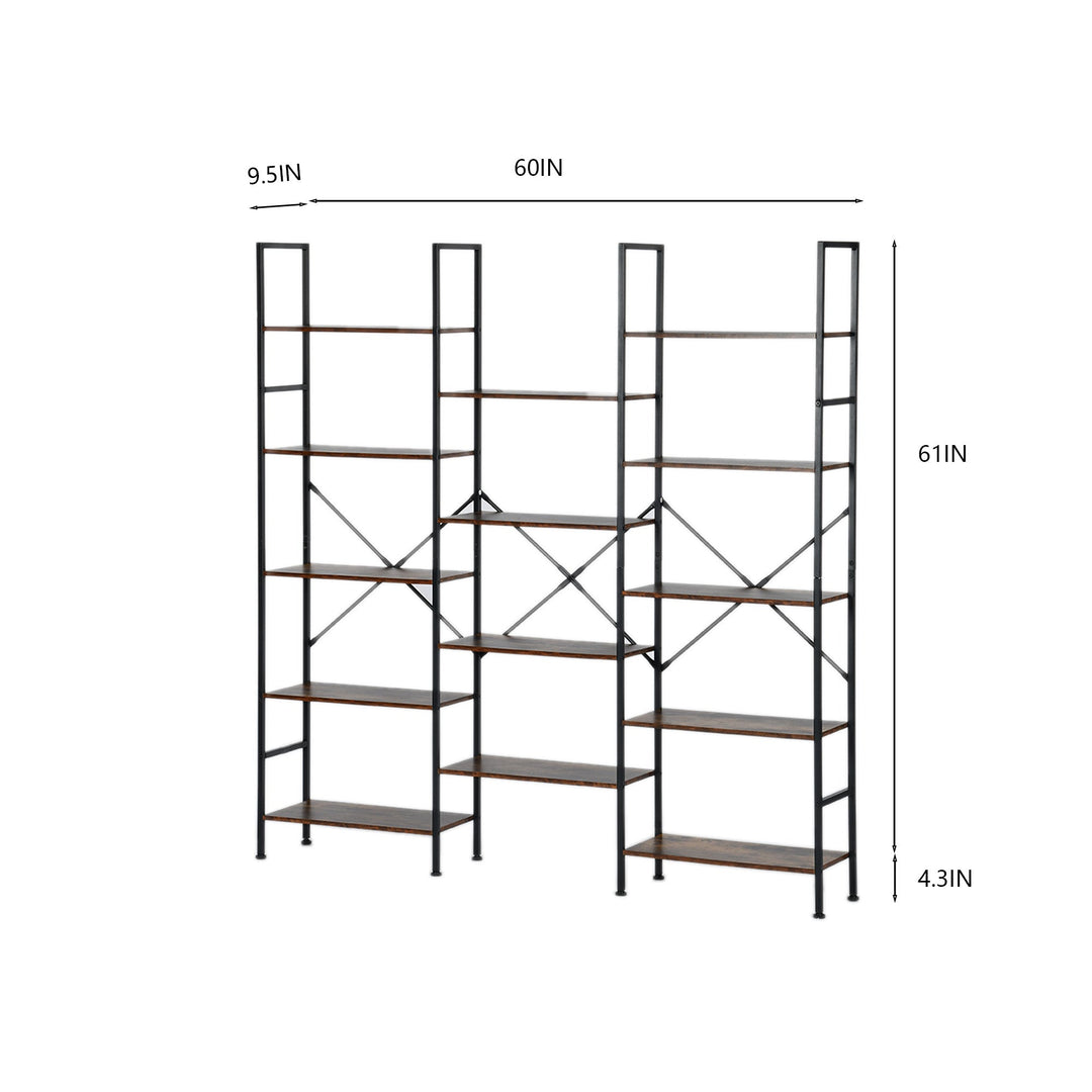 multi-purpose storage shelf – 4-tier freestanding rack for home or office