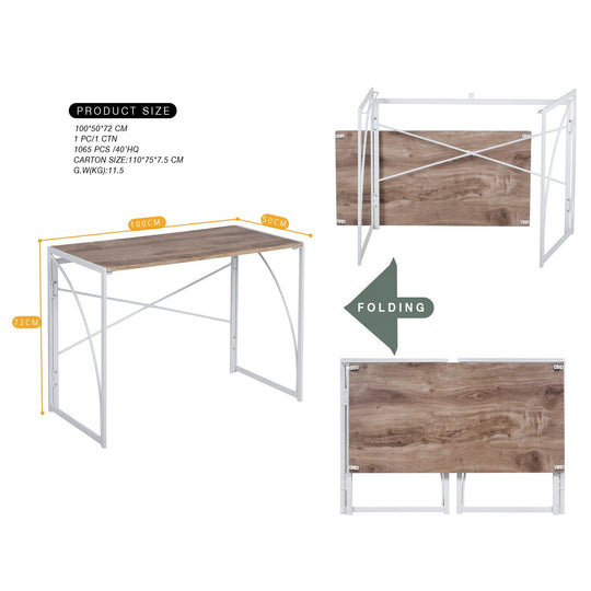 foldable work and study table, portable event table for indoor or outdoor use