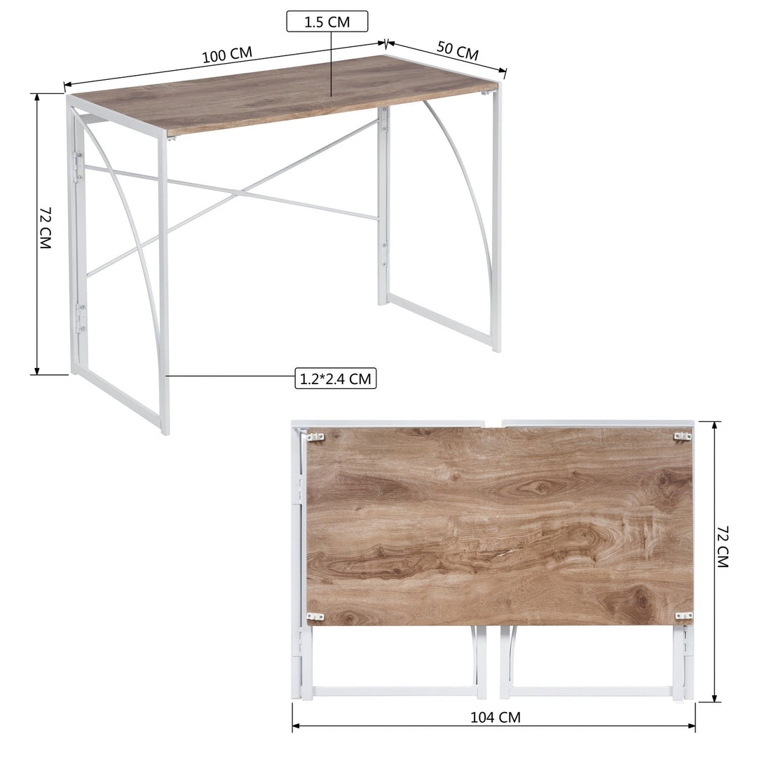 foldable work and study table, portable event table for indoor or outdoor use