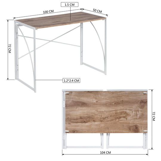 foldable work and study table, portable event table for indoor or outdoor use