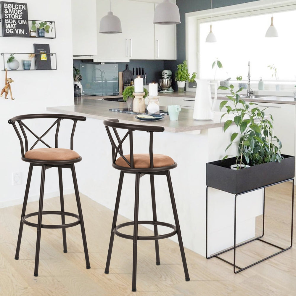 HAILEY 29 IN Industrial Modern Barstools(Set of 2)-HomyCasa - HomyCasa