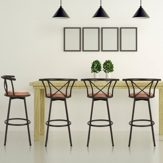 HAILEY 29 IN Industrial Modern Barstools(Set of 2)-HomyCasa - HomyCasa