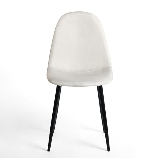 Beige Fabric Upholstered Side Dining Chairs (Set of 4) - Homy Casa - HomyCasa