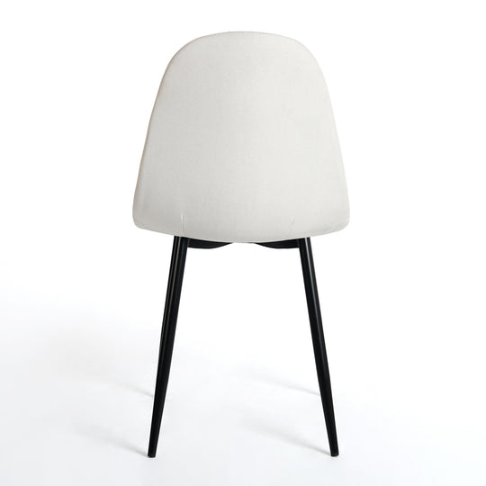 Beige Fabric Upholstered Side Dining Chairs (Set of 4) - Homy Casa - HomyCasa