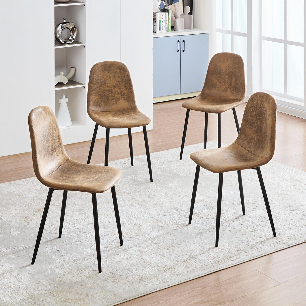 Upholstered Side Dining Chair for Living Room Kitchen Dining Room (Set of 4)Homy Casa