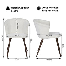 Load image into Gallery viewer, Upholstered Dining Chair Side Chair (Set of 2) - Homy Casa
