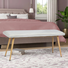 Load image into Gallery viewer, Living Room Bedroom Mid-Century Modern Upholstered Long Bench -  Homy Casa

