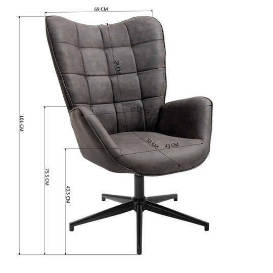 Iris Faux leather Relax chair