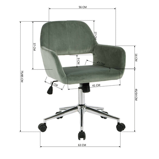 360 Degree Swivel Task Chair with Ergonomic Design, Height Adjustable For Living Room-Homy Casa - HomyCasa