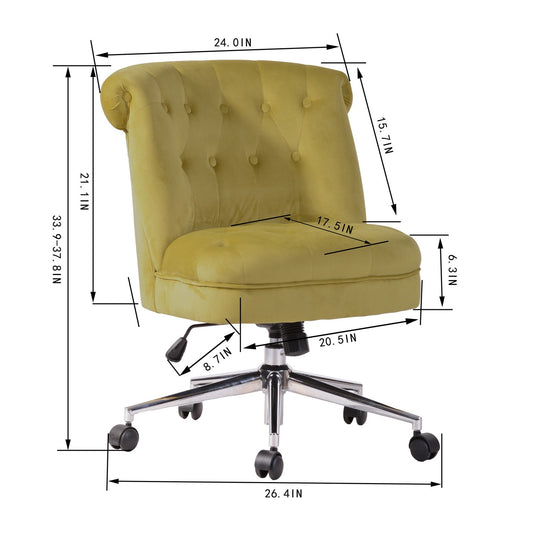 JarenVelvet Upholstery Office Chairs