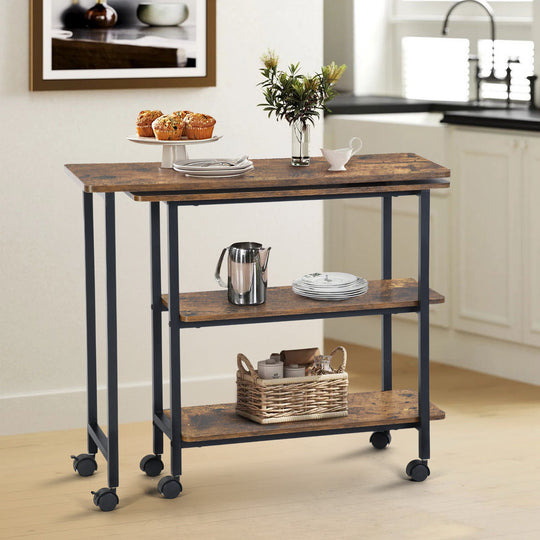 rolling storage cart, multi-purpose organizer for home, kitchen, or office