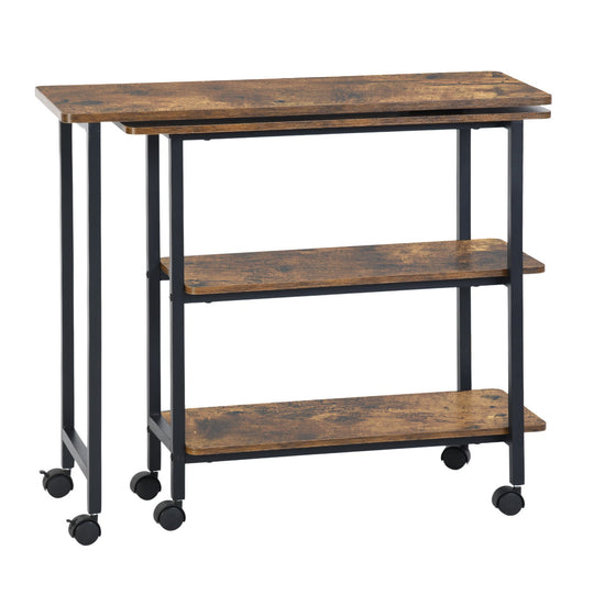 rolling storage cart, multi-purpose organizer for home, kitchen, or office