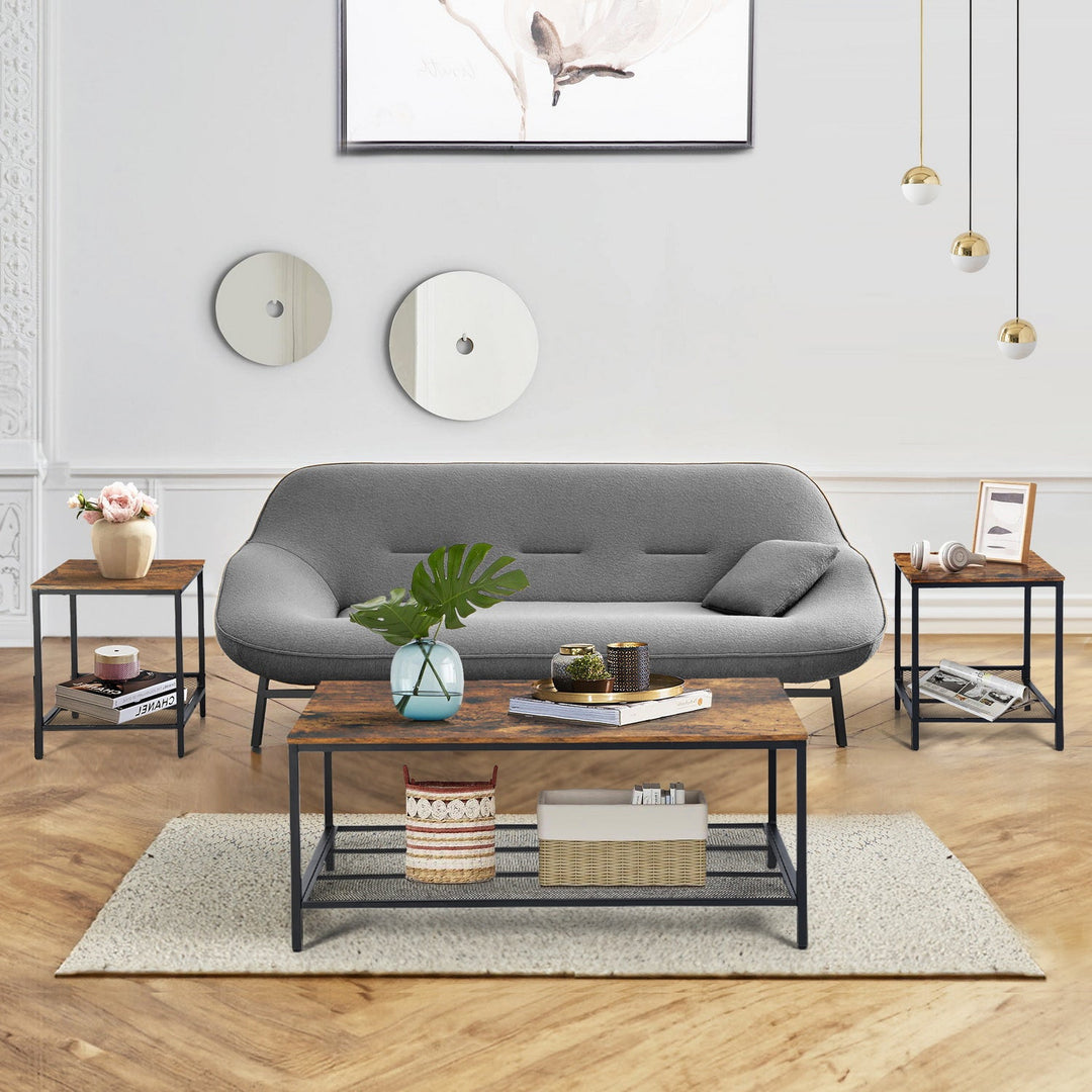 accent table set, coffee table and two end tables for modern living spaces